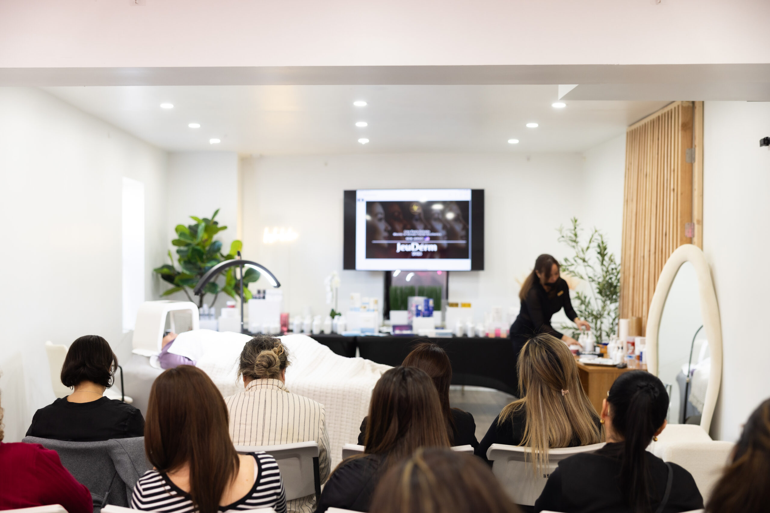 Students receiving certification - LP Beauty Spa